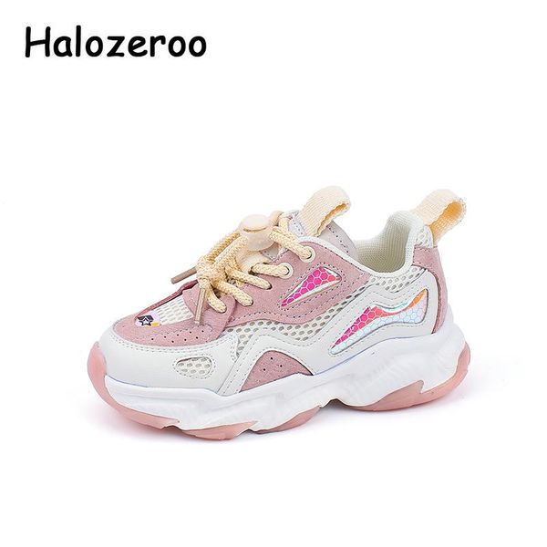 

spring kids sport sneakers baby girls soft brand shoes children genuine leather casual sneakers boys chunky trainers, Black