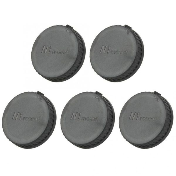 

lens caps plastic rear cap cover fits for mirrorless camera n1 black anti-dust 5pcs