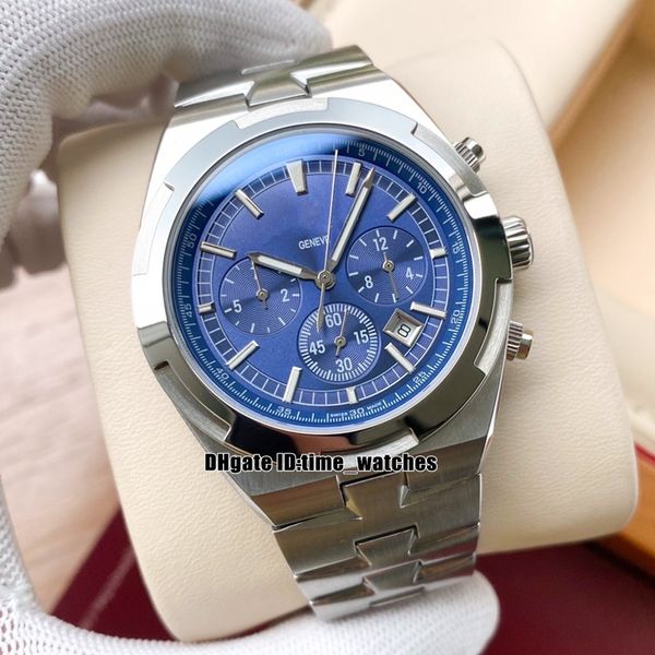 

42mm 5500v/110a-b148 overseas automatic men's watch blue dial stainless steel bracele new gents sport watches 8 colors, Slivery;brown