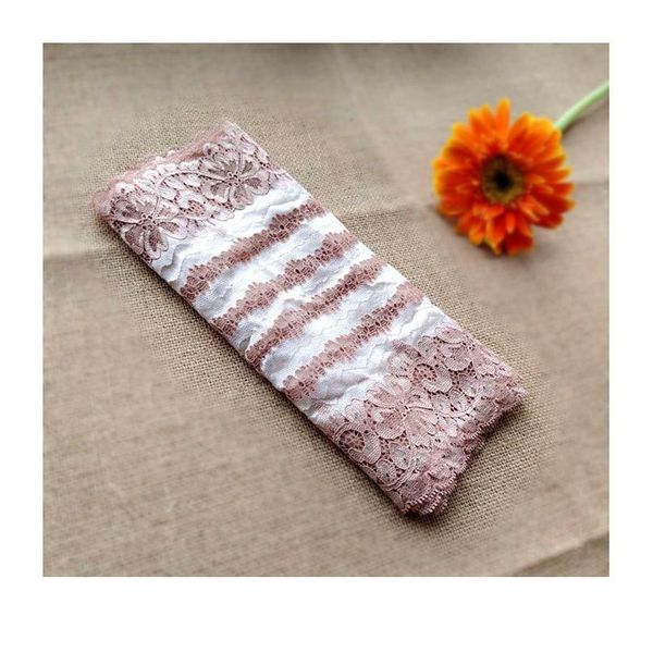 

1meter/lot 22cm wine dark pink rubber pink good quality elastic lace fabric sewing underwear bra clothes textile mater qylotp