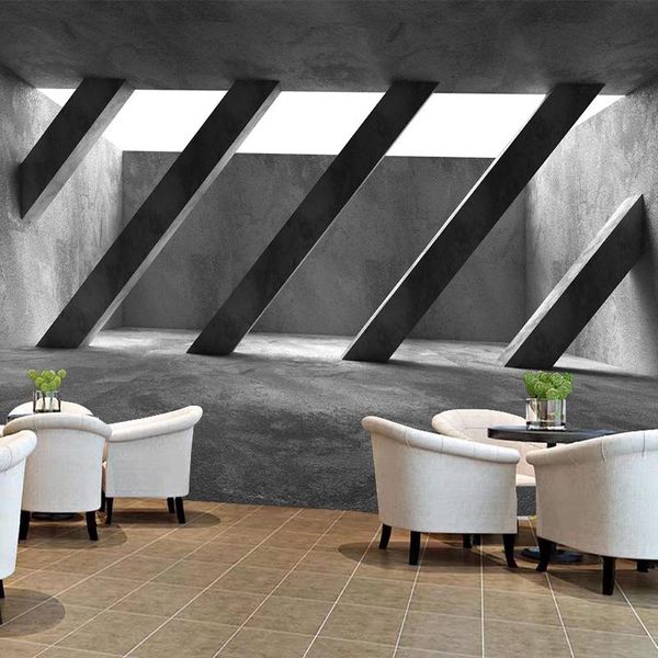 

wallpapers drop custom po mural cement wall abstract space 3d relief restaurant home decoration papel de parede