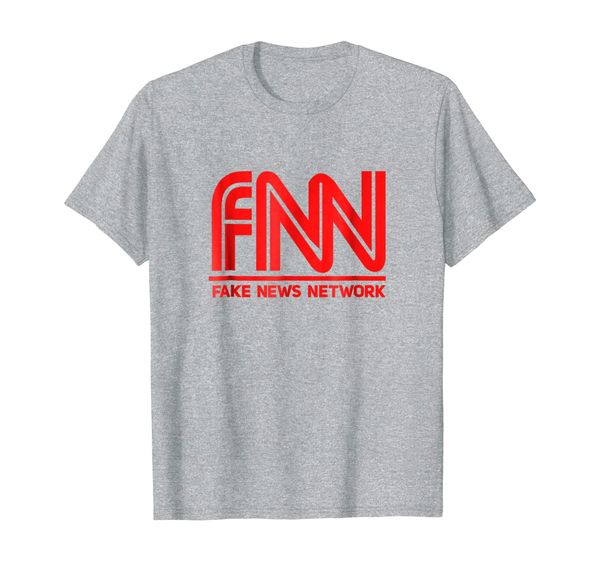 

fake news network t-shirt, White;black