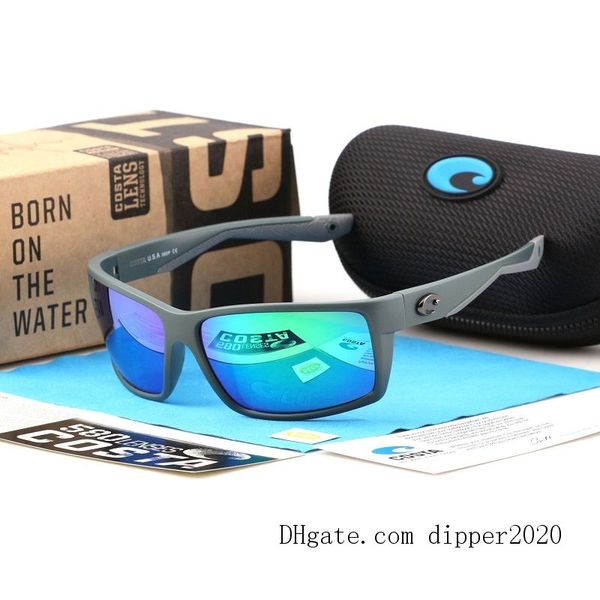 

classic costa sunglasses for men 2021 luxury designers sun glasses uv 400 high-quality polarized pc lens 580p color coated tr-90&silicone fr, White;black