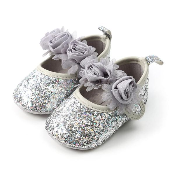 

first walkers baby girls princess shoes born sequins infant soft sole flower toddler