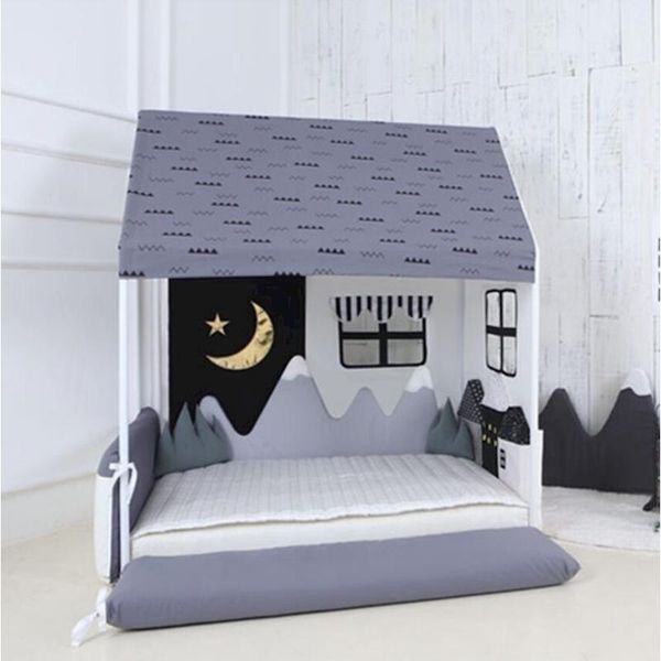 

baby bed bumper newborn infant cot crib protector pillow baby bed cushion pillow bumpers for kids children room decoration