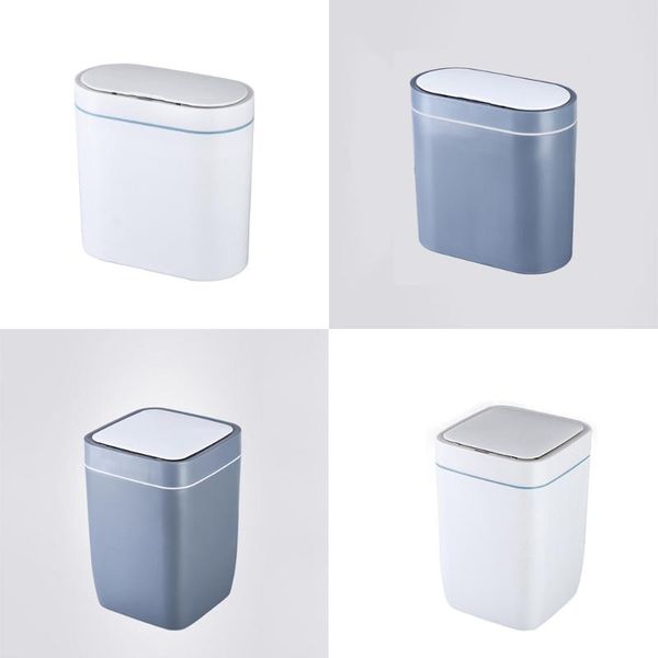 

waste bins smart sensor trash can electronic automatic household bathroom toilet waterproof narrow seam bin