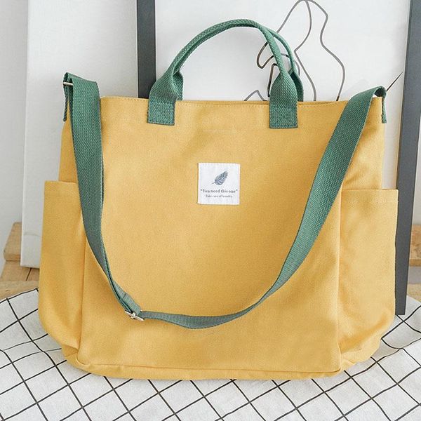 

evening bags canvas for women 2021 handbags laides shopping bag big tote student school books travel beach bolsa feminina