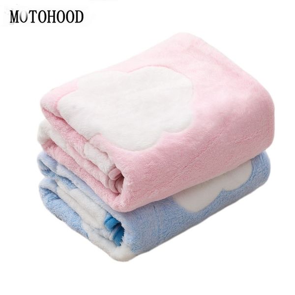 Мотодоворение Coral Baby Swaddling Newborn Thermal Мягкий Флисовый Одеял Одеял Сплошные постельное белье Установите хлопковое одеяло Младенца 210309