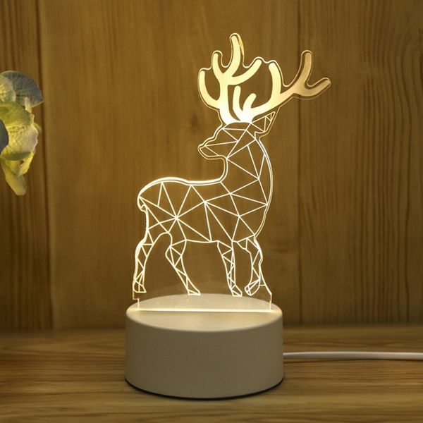 

plate creative led lights novelty night 3d illusion table lamp for home decorative