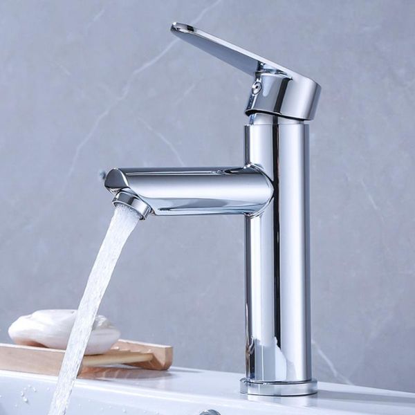 

1pc and cold wash basin stainless steel electroplating toilet sink hand basin bathroom for ho
