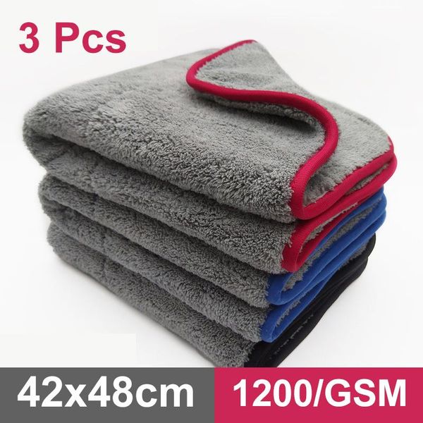 

towel auto detaillering 42x48cm wassen doek microfiber handdoek car cleaning rag voor cars dikke care keuken