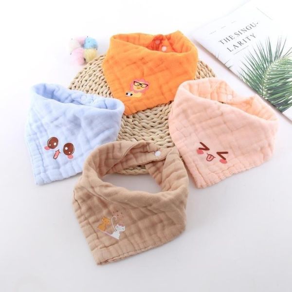

bibs & burp cloths muslin baby girls boys cloth babador animal print bandana smock accessory infant stuff