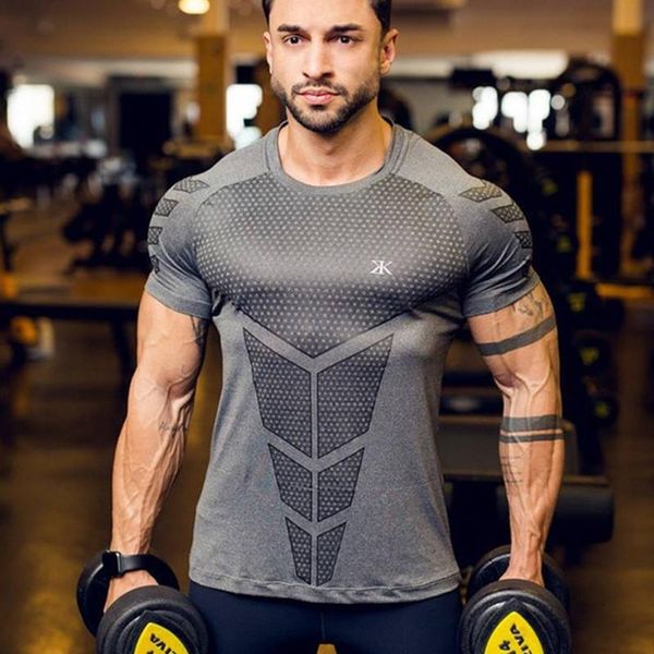 

running jerseys 2021 large-type men compression t-shirt sporting skinny tee shirt male gyms fitness sports t-shirts, Black;blue