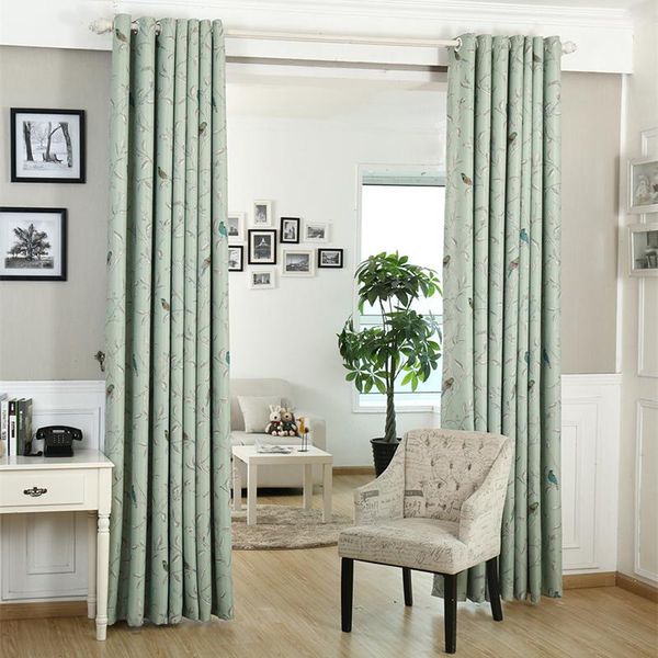 

curtain & drapes [custom] gyc2028 gyrohome 1pc jungle birds blackout children window living room dec