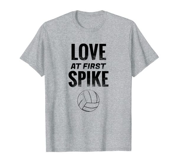 

Volleyball Love At First Spike - Funny Sport Love T-shirt, Mainly pictures