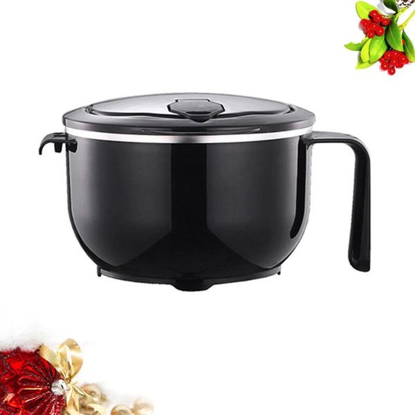 

1pc instant noodles bowl with lid stainless steel simple practical salad box heat preservation container for offi