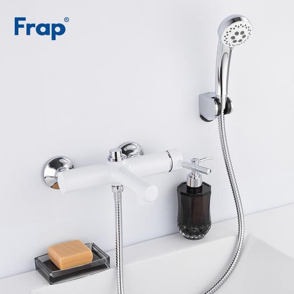 

frap spray painting wall mounted bathroom shower faucet bathtub faucet mixer tap with hand grifo ducha f3244-8