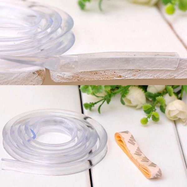 

corner&edge cushions 1pc infant baby child soft clear 1m silicone bumper strip table corner edge protection pad safety products