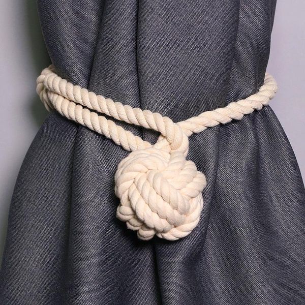 

the nordic bind hand woven cotton curtain curtain rope buckle pendant