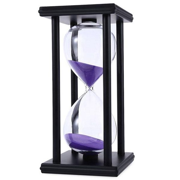 

other clocks & accessories 60 minutes hourglass kitchen chronograph modern wooden tea timer home decor gifts