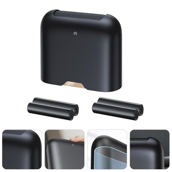 

waste bins touchless sensor trash can vehicle bin car dustbin with 60pcs bags