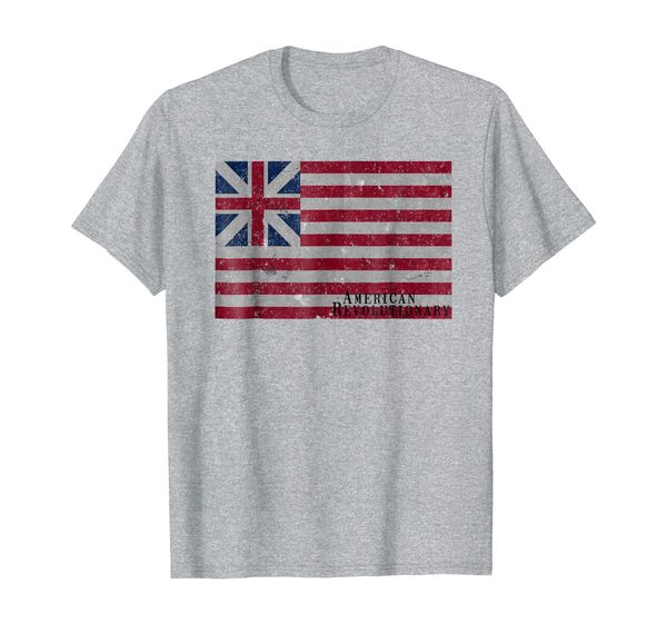 

continental colors "grand union flag" vintage style t-shirt, White;black