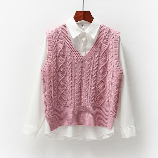 

women's vests camisola colete feminino slido curto solto moda estilo coreano malha gilet all-match mujer s casual outwear chique roupas, Black;white