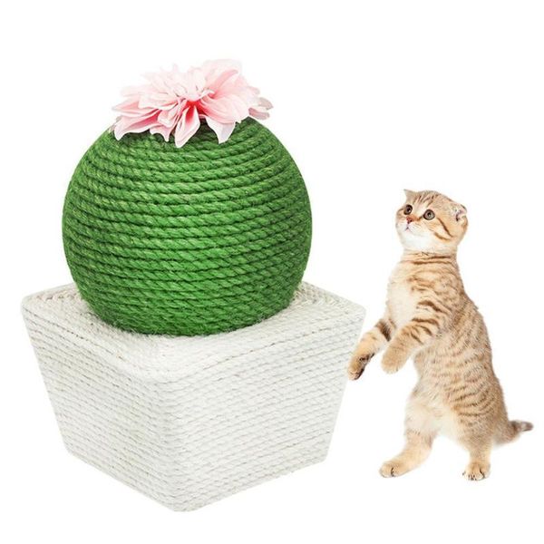 

cat toys sisal knitting ball toy tumbler catching mint for pet