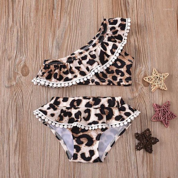 

one-pieces baby girl swimwear toddler girls summer leopard print swimsuit kids fashion beach bathing suits children 6m-5t, Black