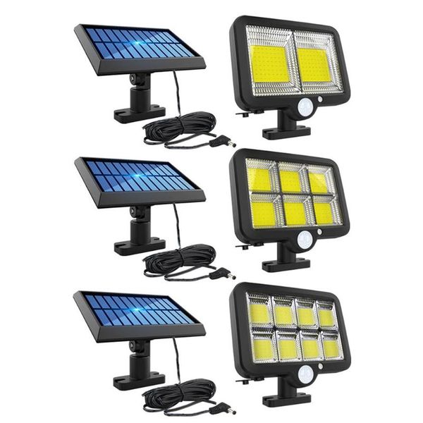 

160 led solar light outdoor motion sensor wall light waterproof garden lamp spotlights emergency pathway street security lamp
