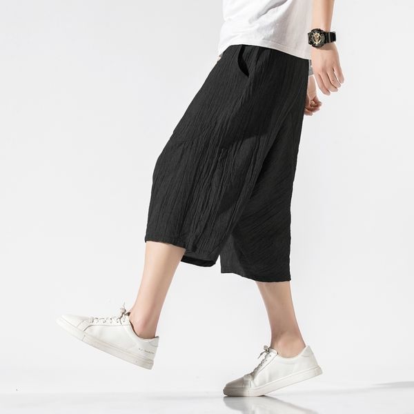 

men's shorts est summer casual linen cotton man bermuda beach 6wla, White;black