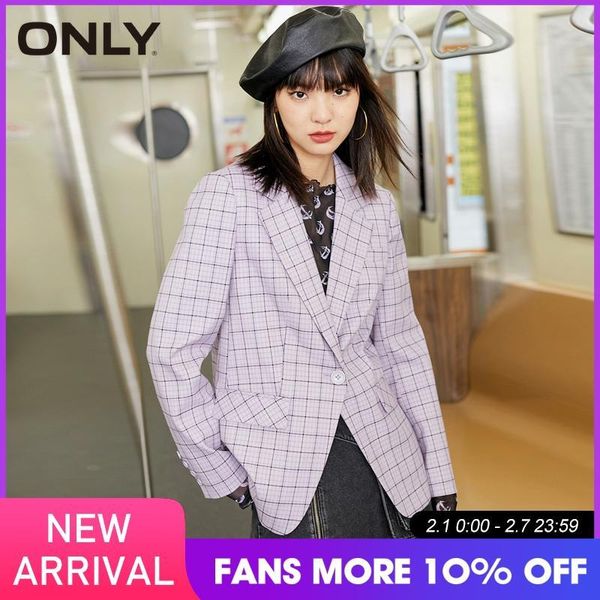 

only women new plaid suit jacket blazer|120408020, White;black