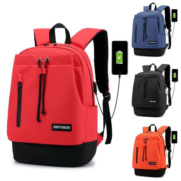 

backpack waterproof women mens school bags usb charge travel lapshoulder bag