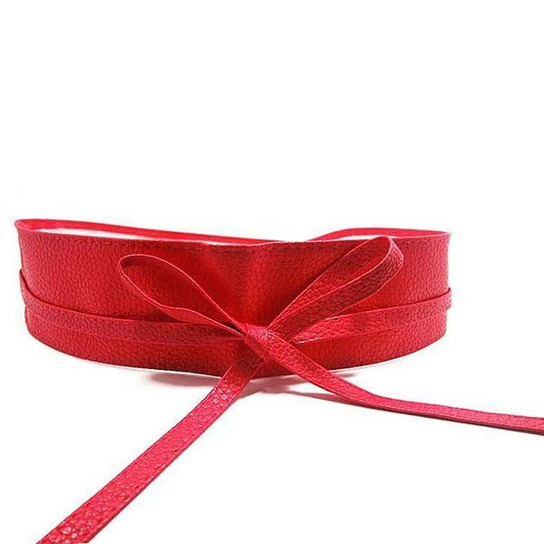 

belts womens soft leather wide self tie wrap around obi waist band boho dress belt drop ship #, Black;brown
