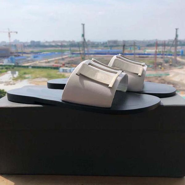 

luxury slipper for women ladies girls flat non-slip rubber sole slider comfortable loafer fashion summer sandal indoor outdoor with box gold, Black