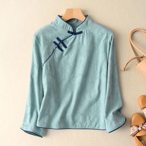 

ethnic clothing chinese style women clothes 2021 cheongsam traditional shirt blouse hanfu ladies female, Red