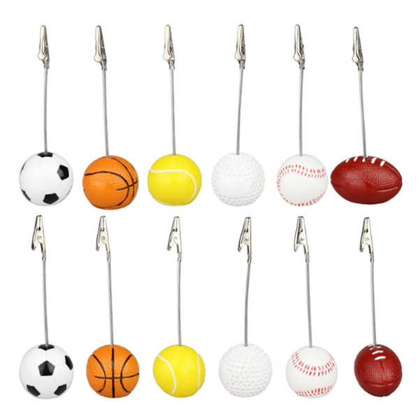 

filing supplies sports game ball base alligator wire po clip memo clamp table place card holder sport event display metal kawaii clips