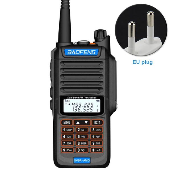 

walkie talkie uv dual band two way lcd display outdoor portable ip68 waterproof 20w 20km radio handheld sea land led light