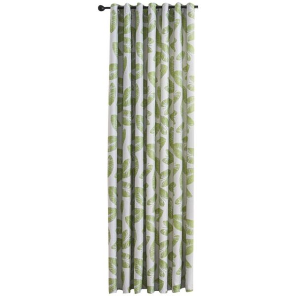 

curtain & drapes blackout window banana leaf printed room shading 1 x 2.5m with tablecloth 1.4m