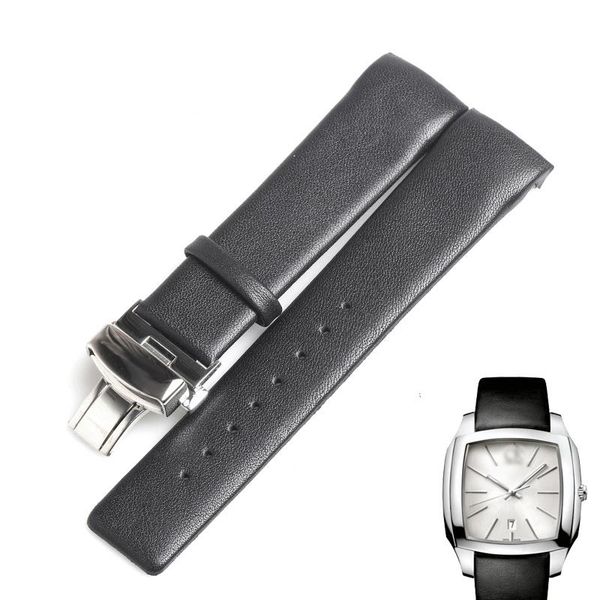

watch bands wentula watchbands for k2k216/k2k214/k2k211 calf-leather band cow leather genuine strap, Black;brown