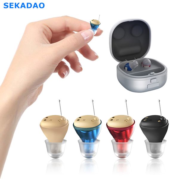 

cic rechargeable hearing aids mini ear hearing amplifier adjustable tone hearing aid sound amplifier device for elderlyscouts