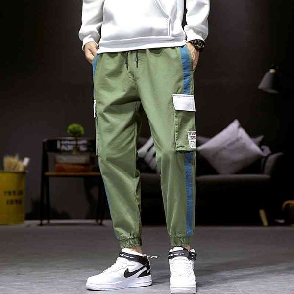 

men's pants men streetwear joggers man fashion cargo males designer harem moletom masculino abz462 wm2e, Black