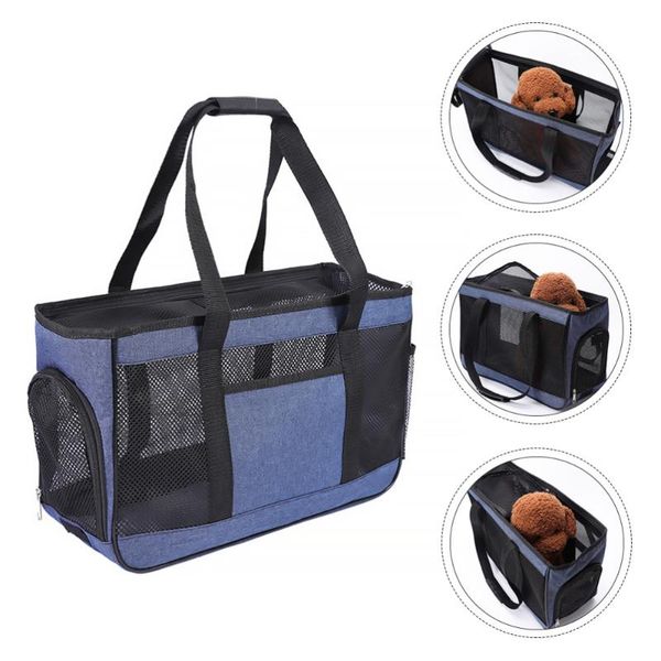 

dog car seat covers pet carrier bag handheld travel zipper cat puppy