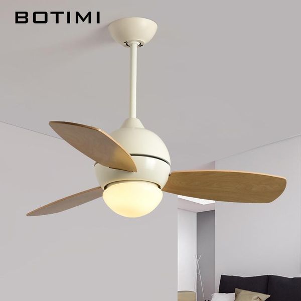 

botimi european style ceiling fan ventilador de techo simple living room restaurant wooden cooling ceiling fans with led light