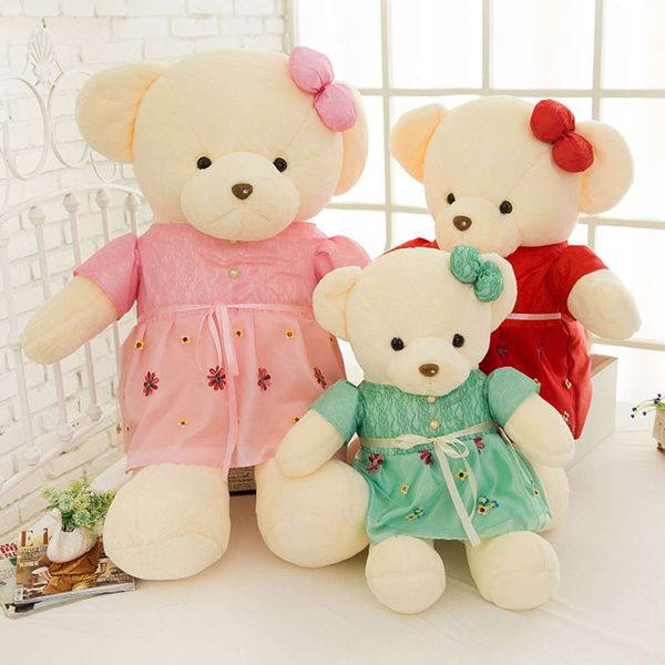 

rabbit hair bear plush toy little sweet princess cartoon doll for children, Blue