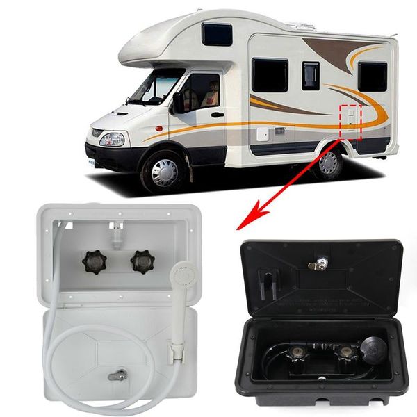 

parts rv exterior shower box kit caravan high pressure head for trailer boat camper motorhome accessories