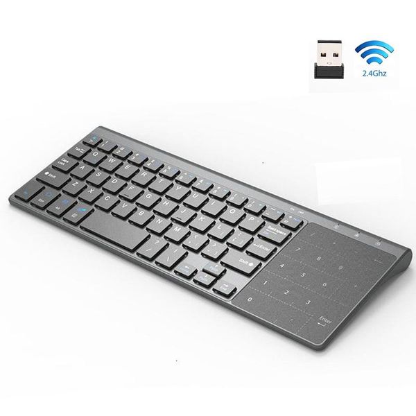 

keyboards comb 2.4g wireless keyboard with number touchpad mouse thin numeric keypad for android windows desklappc tv box