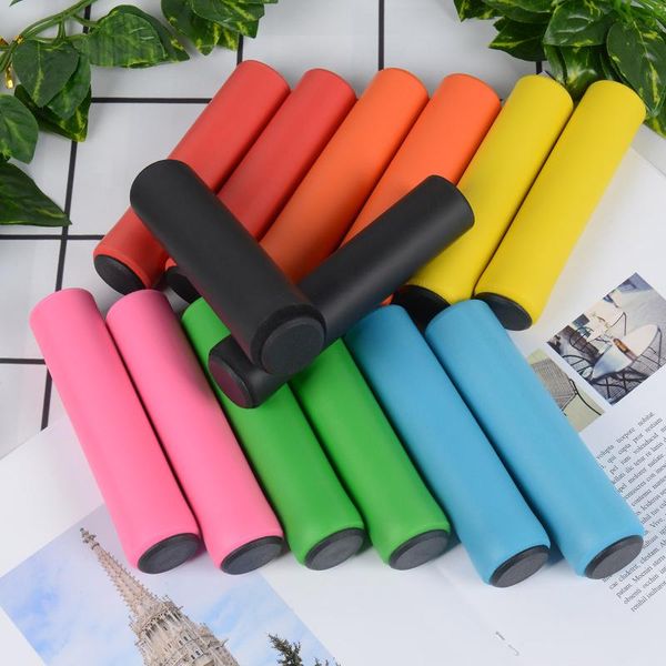 

bike handlebars &components 1pair outdoor cycling bicycle grips silicone mountain handlebar cover anti-slip strong support accesso