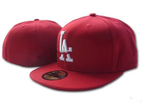 

17 colors men la fitted hats flat brim embroidered field indians fans baseball hats full closed cap, Blue;gray