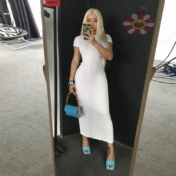

women short sleeve maxi long dress summer white bodycon slim vestidos ladies england party clothing good stretch, Black;gray